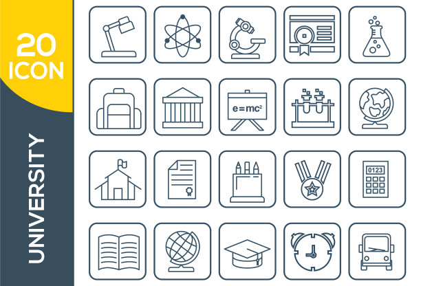 教育图标设置为互联网和在线图片下载