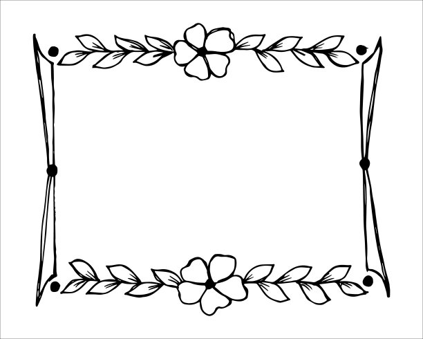 手绘涂鸦风格框架图片下载