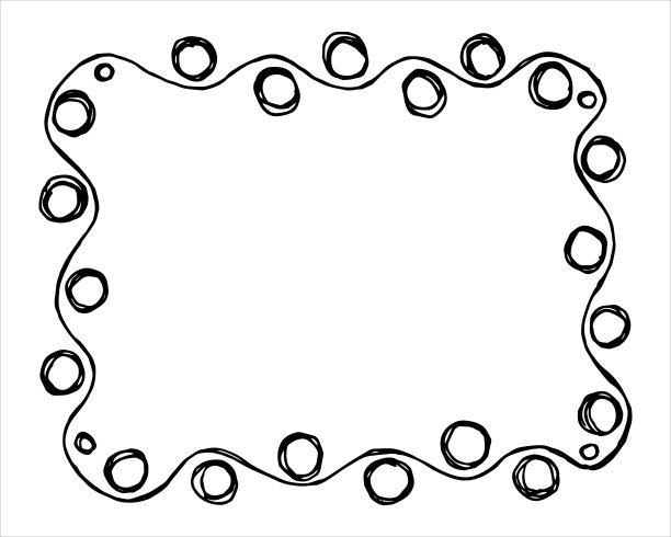 手绘涂鸦风格框架图片下载