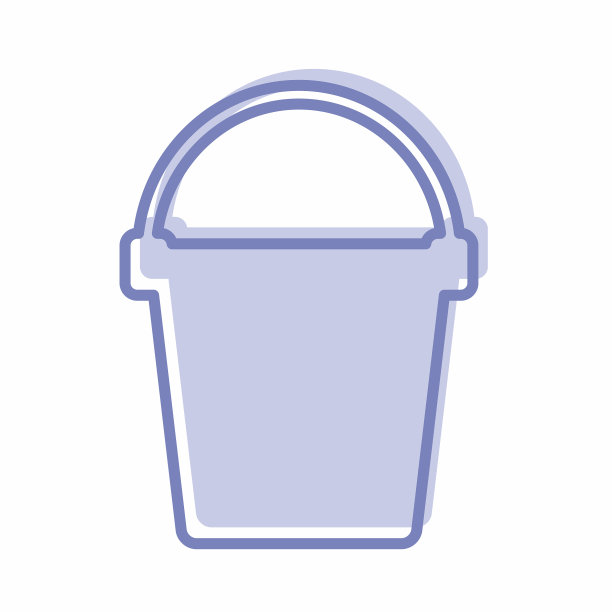 图标墨水桶-蓝色双胞胎风格图片下载