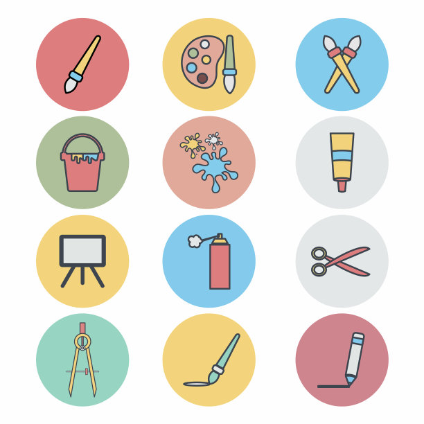 绘画定色伙伴风格的图标图片下载