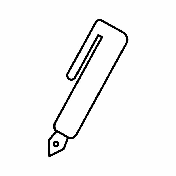 钢笔线条风格的图标图片下载