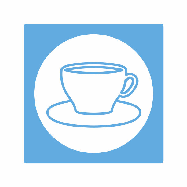 图案-茶杯-白月风格图片下载