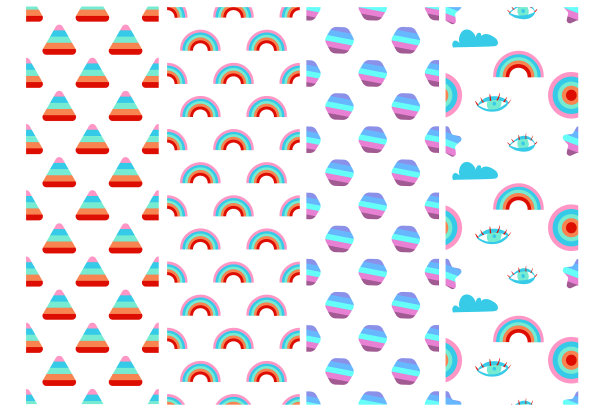 复古套装为墙纸设计隔离无缝图片下载