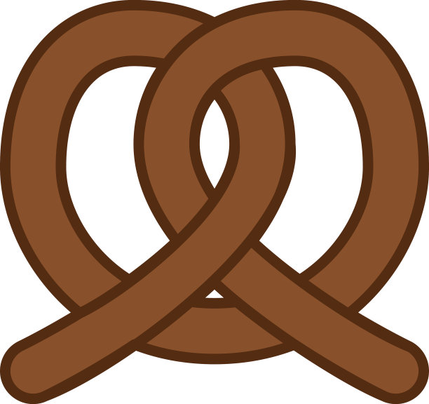 椒盐卷饼填充轮廓图标图片下载