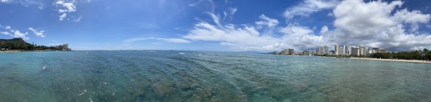 檀香山海上天际线图片下载