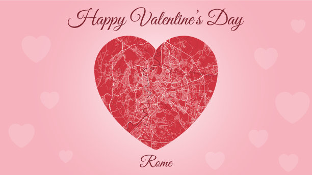 情人节快乐横贺卡随图片下载