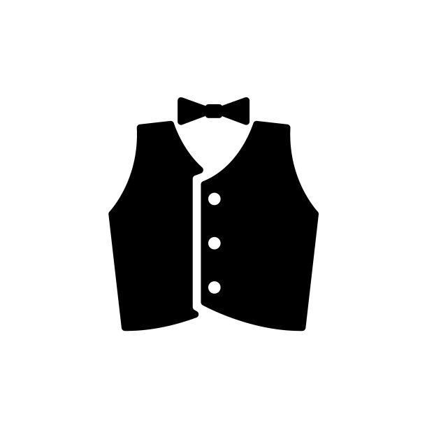 服务员制服图标孤立在白色图片下载