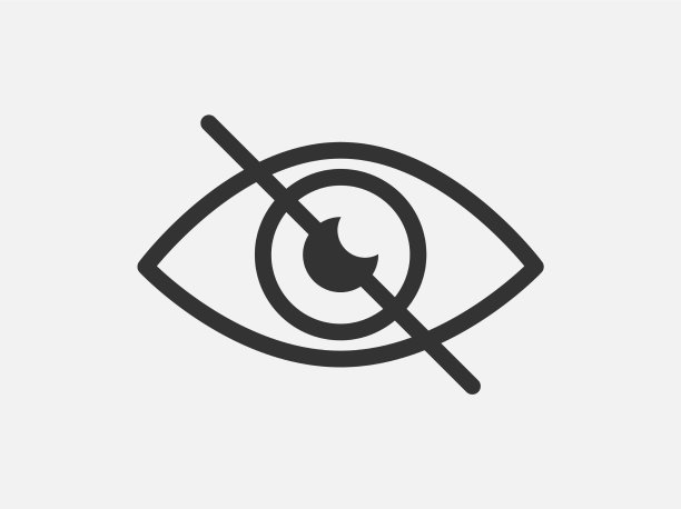 显示密码图标眼睛符号视觉隐藏图片下载
