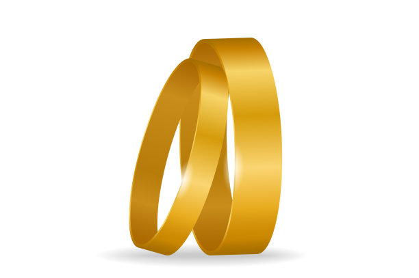 黄金结婚戒指珠宝发光戒指浪漫和图片下载