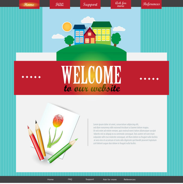 网站设计模板图片下载