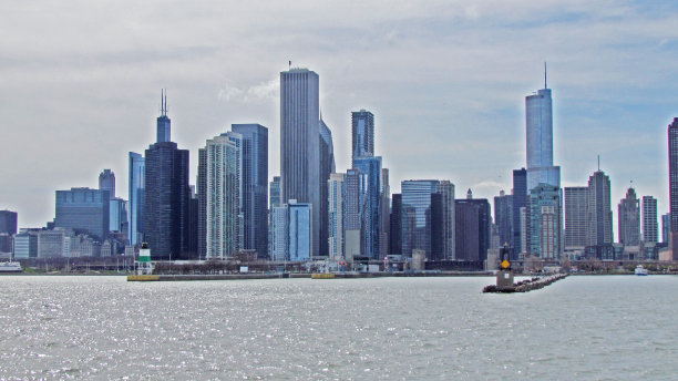 芝加哥城市天际线图片下载