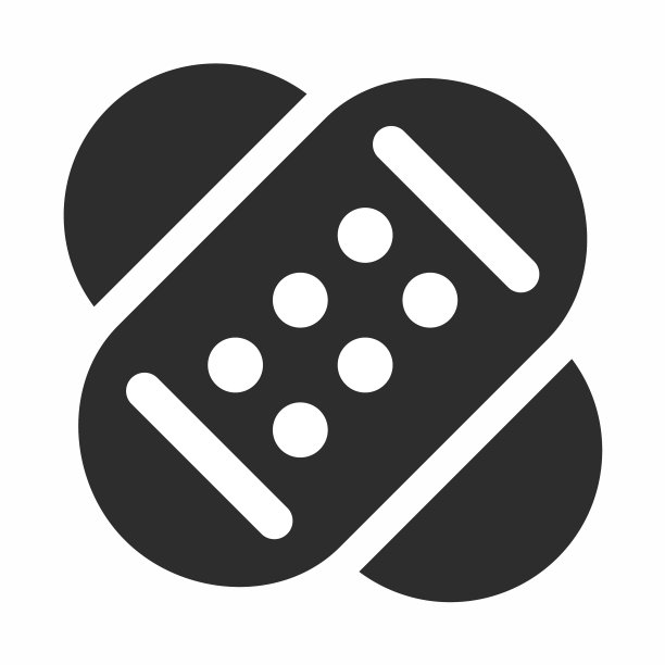 胶布石膏图标2 -字形风格图片下载