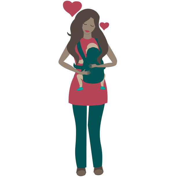 年轻漂亮的妈妈抱着婴儿图片下载