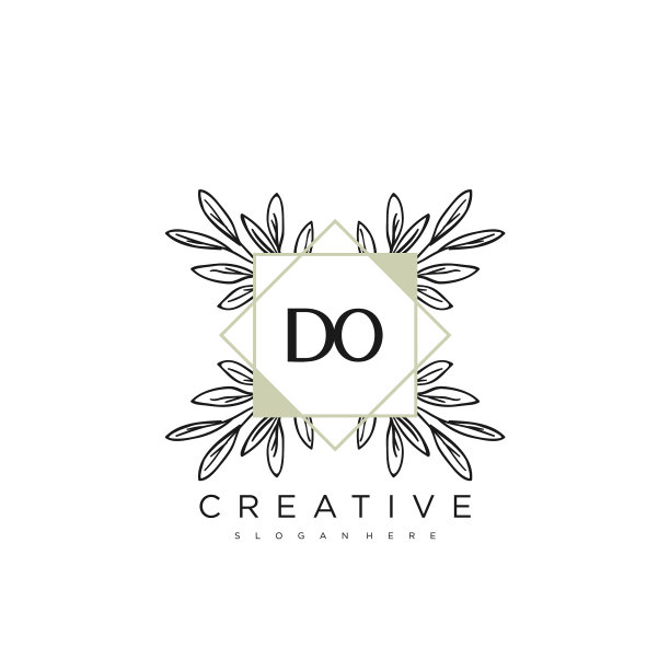 首字母花logo模板溢价艺术图片下载