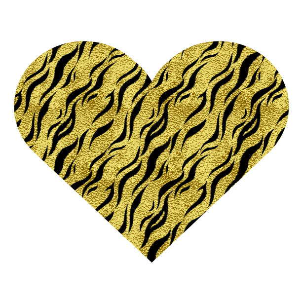 心带动物印花金金属图片下载