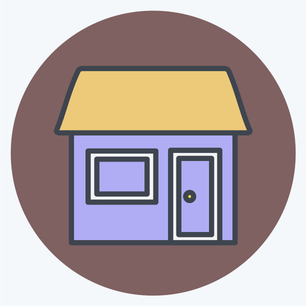 咖啡馆和酒吧图标在时尚的颜色伴侣的风格图片下载