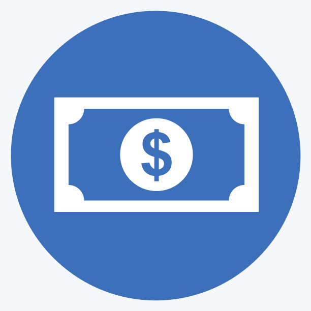 美元图标在时尚长阴影风格孤立图片下载