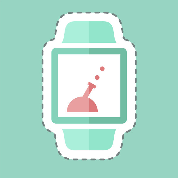 游戏应用贴纸在潮流线剪孤立上图片下载