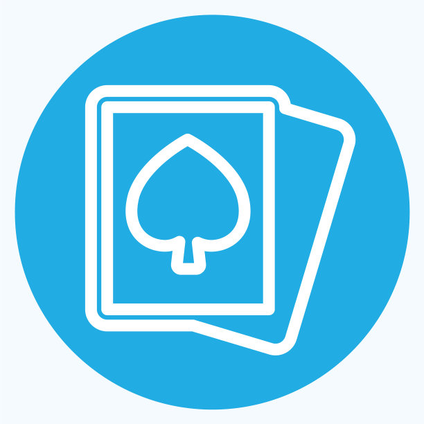 图标ace -蓝色眼睛样式简单的可编辑笔画图片下载