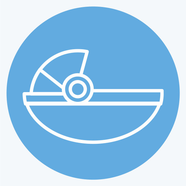 图标婴儿载体-蓝色眼睛风格-简单图片下载