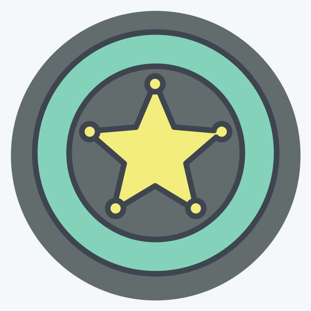 图标徽章-颜色搭档风格-简单好图片下载