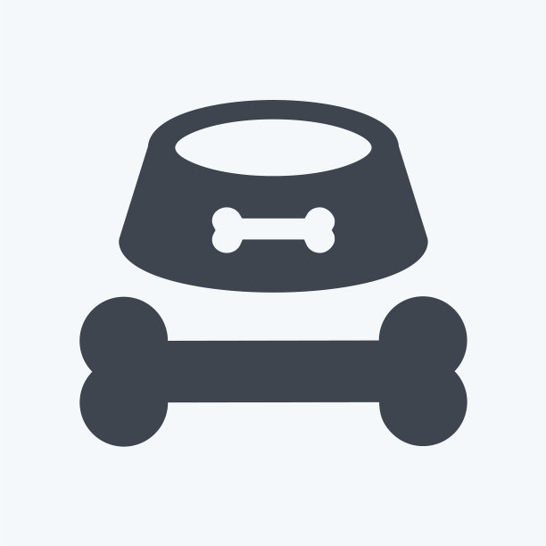 图标骨和皮带-字形风格-简单图片下载