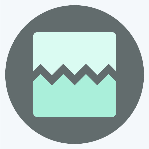 图标破碎的图像-平面风格-简单的可编辑图片下载