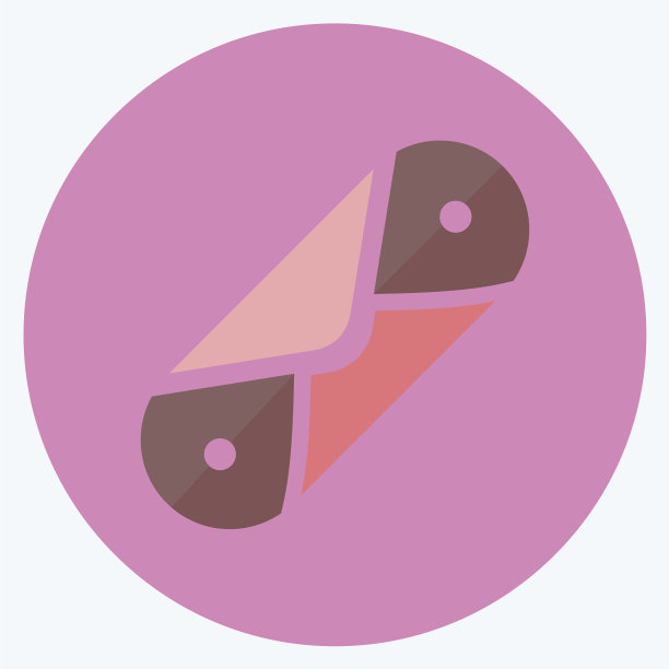 图标奶油卷-平面风格-简单的可编辑笔画图片下载