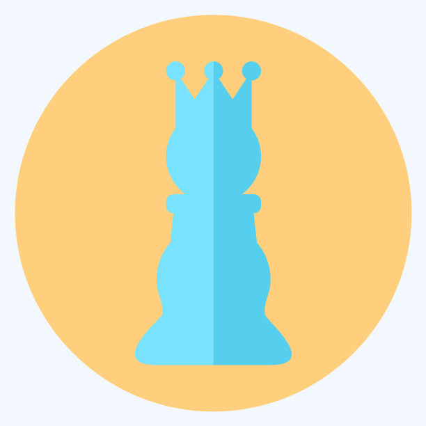 图标国际象棋1 -平坦的样式，简单的可编辑笔画图片下载