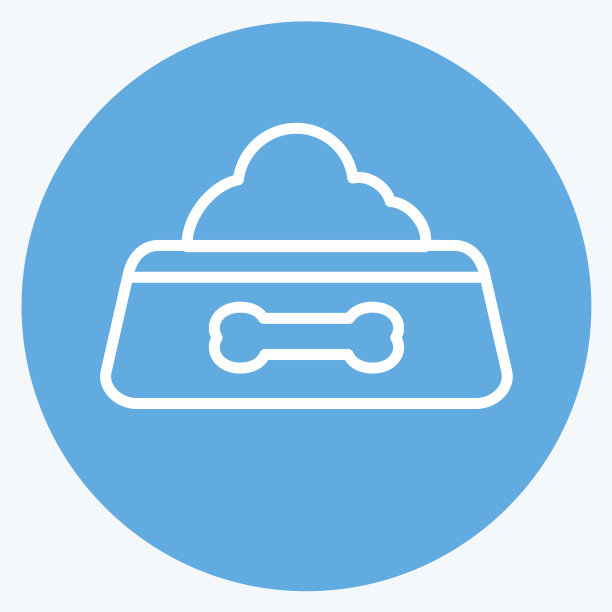 图标狗粮I -蓝色眼睛风格-简单图片下载