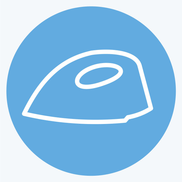 图标电熨斗-蓝色的眼睛风格-简单图片下载