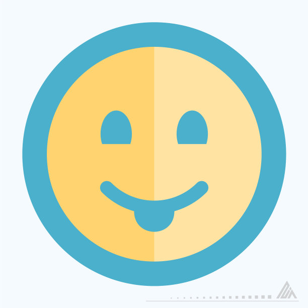 图标表情舌头扁平的风格图片下载