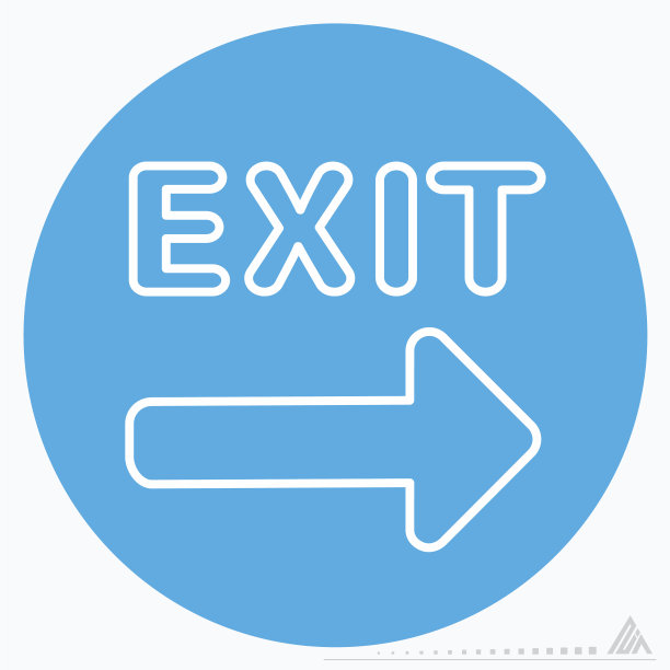 图标退出2 -蓝色眼睛风格图片下载