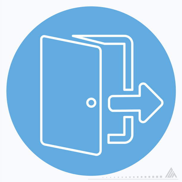 图标退出-蓝色眼睛风格图片下载