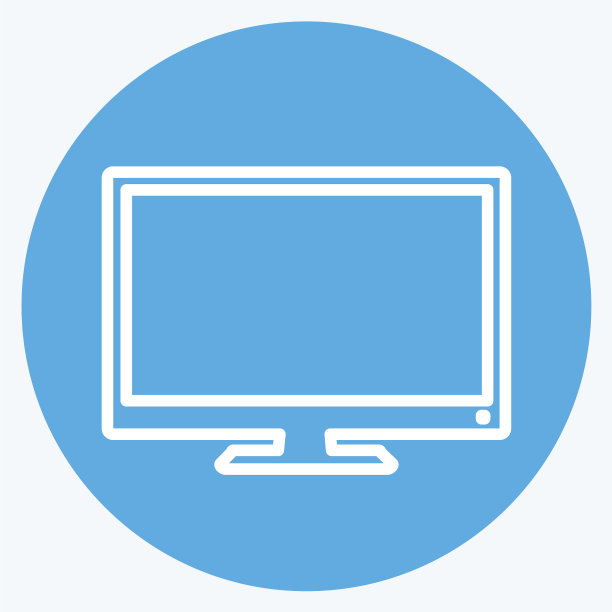 图标液晶屏幕-蓝色眼睛风格-简单图片下载