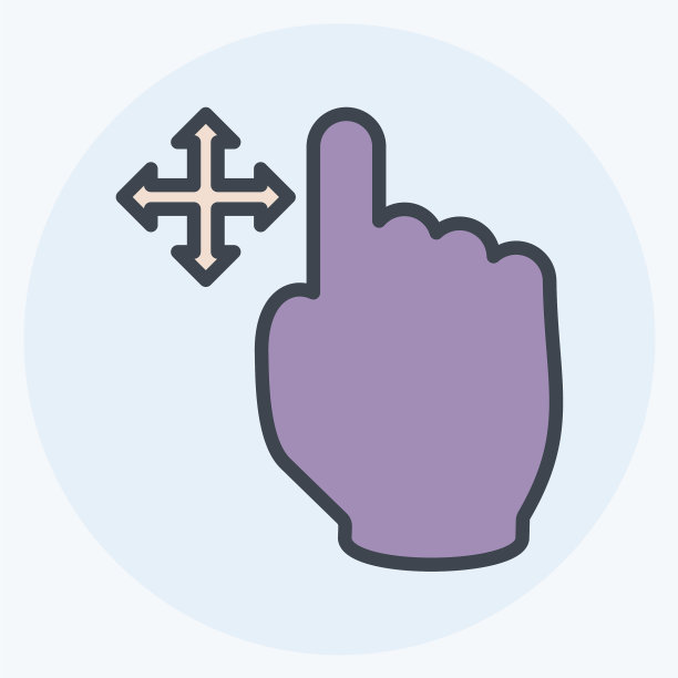 图标移动-颜色伙伴样式-简单可编辑图片下载