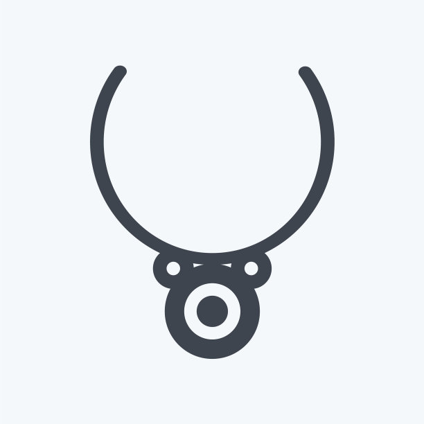 图标项链-字形风格-简单的好图片下载