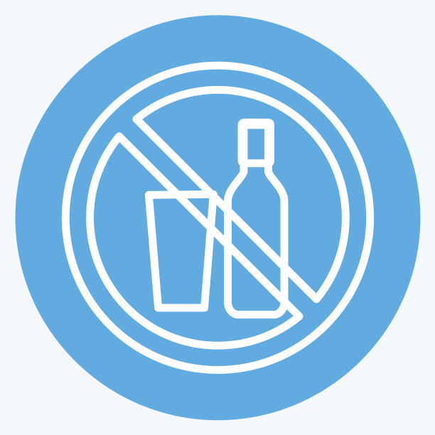 图标没有饮料-蓝色眼睛的风格-简单图片下载