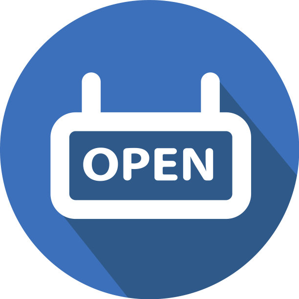 图标打开长阴影样式图片下载