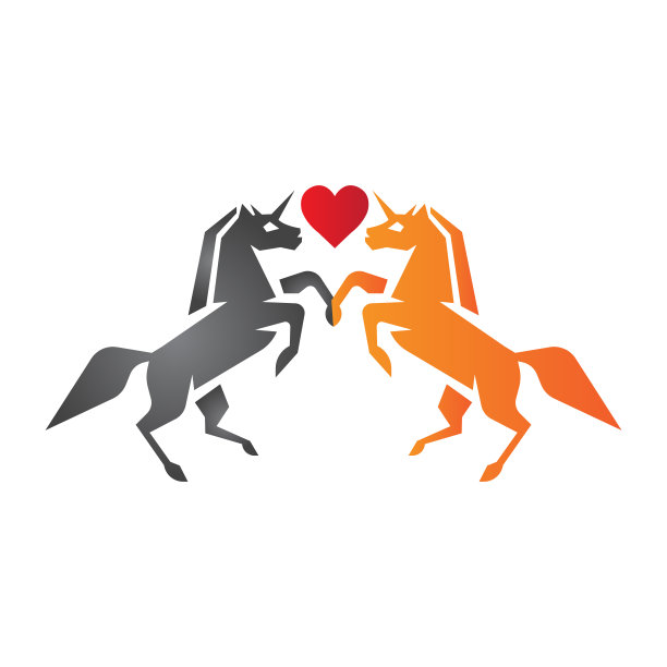 简单的马图标矢量标志免费图片下载