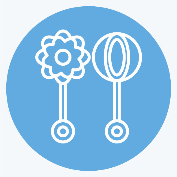 图标震动玩具-蓝色眼睛的风格-简单图片下载