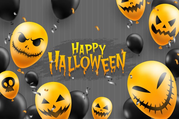 万圣节快乐(trick or treat)为设计师创建横幅或网页邀请的海报图片下载