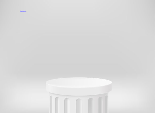 空的白色框架，灰色的内部。3d矢量演示模型图片下载