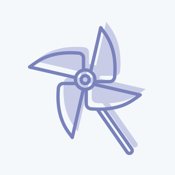 图标玩具风扇-两调风格-简单图片下载