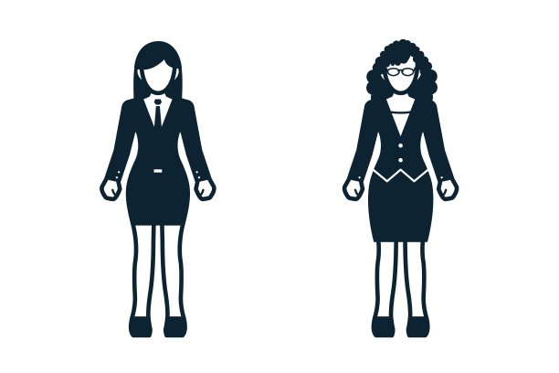 白色背景的人，女人，时尚，服装图标图片下载