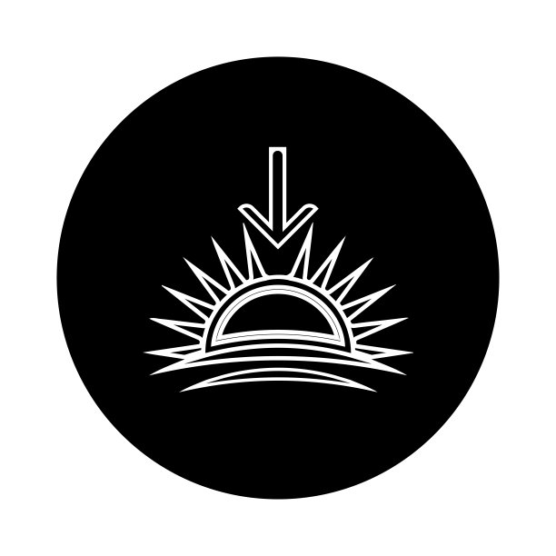 日落或星星图标图片下载