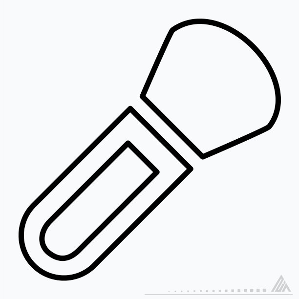 大线条风格的画笔图标图片下载