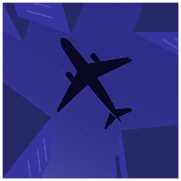 飞机在城市图片下载