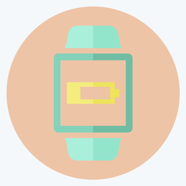 低电池标志图标在时尚的平面风格图片下载